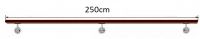 MADLA DŘEVĚNÁ NA SCHODY ZÁBRADLÍ LEVNÁ LED BUK 250 cm dlouhé madlo BUK 4,5 x 4 cm s 3-mi kusy držáků, komplet madlo dřevěné na zeď na schodiště lakované. MADLA DŘEVĚNÁ NA SCHODY ZÁBRADLÍ LEVNÁ LED BUK