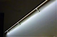 Madla zábradlí na schodiště dřevěná LED ZÁBRADLÍ-MADLO LED OSVĚTLENÍ DŘEVĚNÉ SCHODIŠŤOVÉ NA ZEĎ NA SCHODY BUK 5,9 X 4CM /www.zabradli-madla.eu LED Wandhandlauf Madla zábradlí na schodiště dřevěná