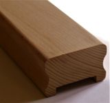 LEVNÁ KVALITNÍ MADLA DŘEVĚNÁ NA SCHODY BUK LED Dřevěné madlo zábradlí schodišťové interiérové na zeď na schody, . BUK 5,5 x 4 cm s drážkou VLASTNÍ VÝROBA LEVNÁ KVALITNÍ MADLA DŘEVĚNÁ NA SCHODY BUK LED