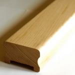 LEVNÁ KVALITNÍ MADLA DŘEVĚNÁ NA SCHODY BUK LED Dřevěné madlo zábradlí schodišťové interiérové na zeď na schody, . BUK 5,5 x 4 cm s drážkou VLASTNÍ VÝROBA LEVNÁ KVALITNÍ MADLA DŘEVĚNÁ NA SCHODY BUK LED