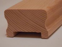 LEVNÁ KVALITNÍ MADLA DŘEVĚNÁ NA SCHODY BUK LED Dřevěné madlo zábradlí schodišťové interiérové na zeď na schody, . BUK 5,5 x 4 cm s drážkou VLASTNÍ VÝROBA LEVNÁ KVALITNÍ MADLA DŘEVĚNÁ NA SCHODY BUK LED