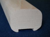 LEVNÁ KVALITNÍ MADLA DŘEVĚNÁ NA SCHODY BUK LED DŘEVĚNÉ MADLO ZÁBRADLÍ INTERIEROVÉ OVÁL NA SCHODY NA ZEĎ S DRÁŽKOU BUK 5,5 x 4 cm VLASTNÍ VÝROBA LEVNÁ KVALITNÍ MADLA DŘEVĚNÁ NA SCHODY BUK LED
