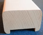 DŘEVĚNÉ MADLO ZÁBRADLÍI RÁDIUS 6 mm INTERIEROVÉ BUK 6,5 x 4 cm