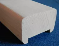DŘEVĚNÉ MADLO ZÁBRADLÍI HORNÍ RÁDIUS 6 mm INTERIEROVÉ 6,5 x 4 cm