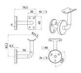 MADLA DŘEVĚNÁ NA SCHODY ZÁBRADLÍ LEVNÁ LED BUK LED MADLO DŘEVĚNÉ NA SCHODY POLOTOVAR KULATÉ Ø 42 mm S DRÁŽKOU NA LED PÁSEK MADLA DŘEVĚNÁ NA SCHODY ZÁBRADLÍ LEVNÁ LED BUK DRŽÁK MADLA NEPRŮCHOZÍ